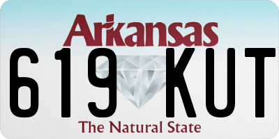 AR license plate 619KUT
