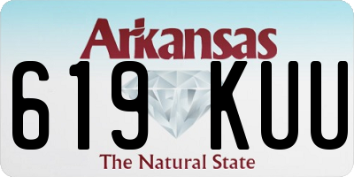 AR license plate 619KUU