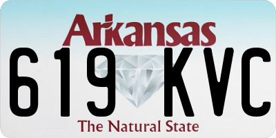 AR license plate 619KVC