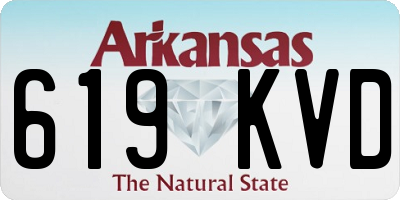 AR license plate 619KVD