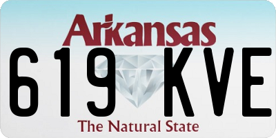 AR license plate 619KVE