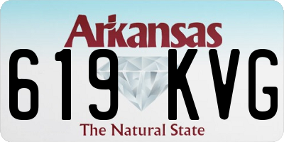 AR license plate 619KVG