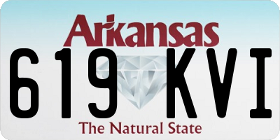 AR license plate 619KVI