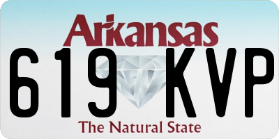 AR license plate 619KVP