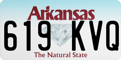 AR license plate 619KVQ