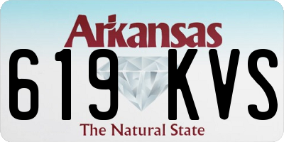 AR license plate 619KVS