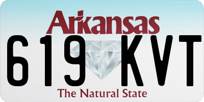 AR license plate 619KVT