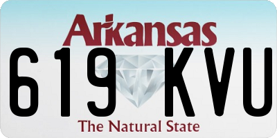 AR license plate 619KVU