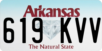 AR license plate 619KVV