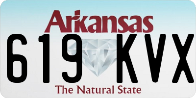 AR license plate 619KVX