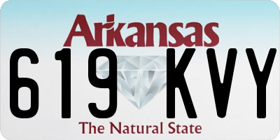 AR license plate 619KVY