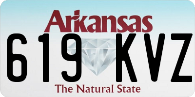 AR license plate 619KVZ