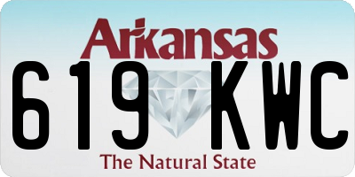 AR license plate 619KWC