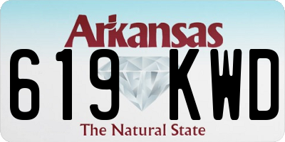 AR license plate 619KWD