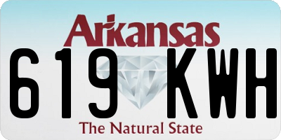 AR license plate 619KWH
