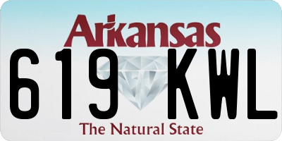 AR license plate 619KWL