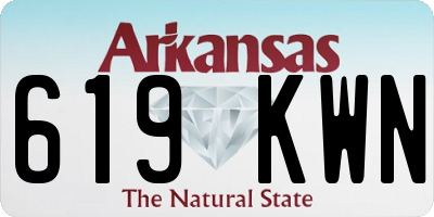 AR license plate 619KWN