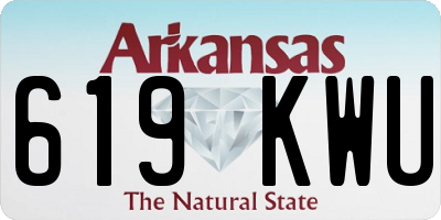 AR license plate 619KWU