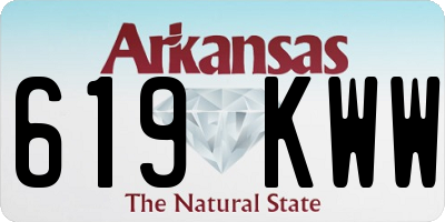 AR license plate 619KWW