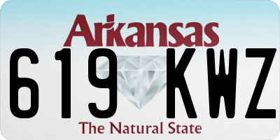 AR license plate 619KWZ