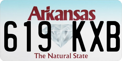 AR license plate 619KXB