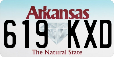 AR license plate 619KXD