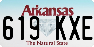 AR license plate 619KXE