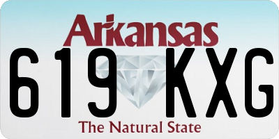 AR license plate 619KXG
