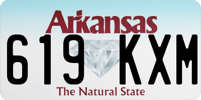 AR license plate 619KXM