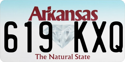 AR license plate 619KXQ