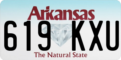 AR license plate 619KXU