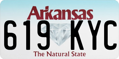AR license plate 619KYC