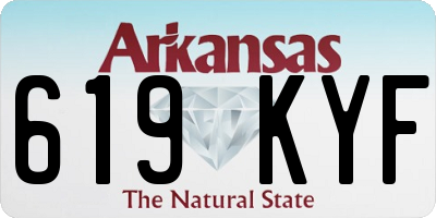 AR license plate 619KYF