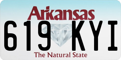 AR license plate 619KYI