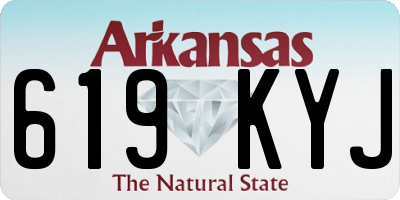 AR license plate 619KYJ
