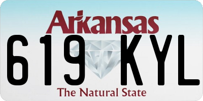 AR license plate 619KYL
