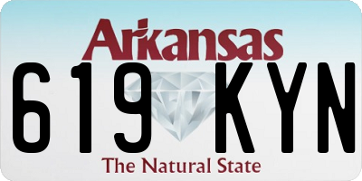 AR license plate 619KYN