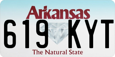 AR license plate 619KYT
