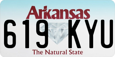 AR license plate 619KYU
