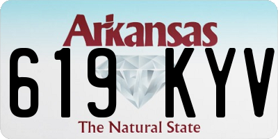AR license plate 619KYV