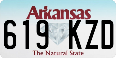 AR license plate 619KZD