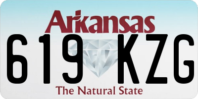 AR license plate 619KZG