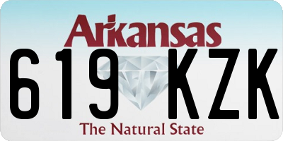 AR license plate 619KZK