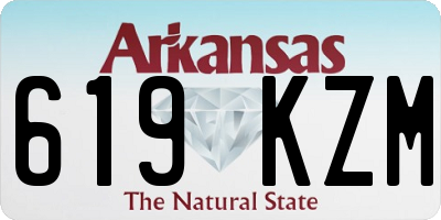 AR license plate 619KZM