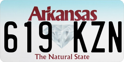 AR license plate 619KZN