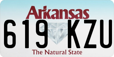 AR license plate 619KZU