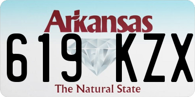 AR license plate 619KZX