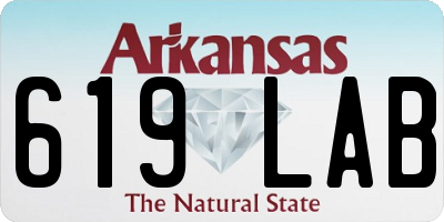 AR license plate 619LAB