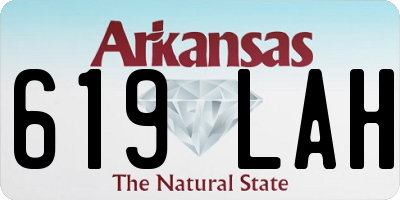 AR license plate 619LAH