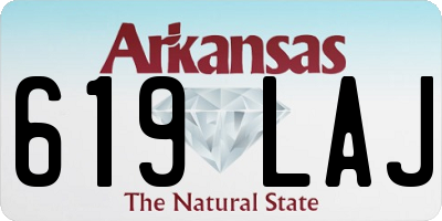 AR license plate 619LAJ